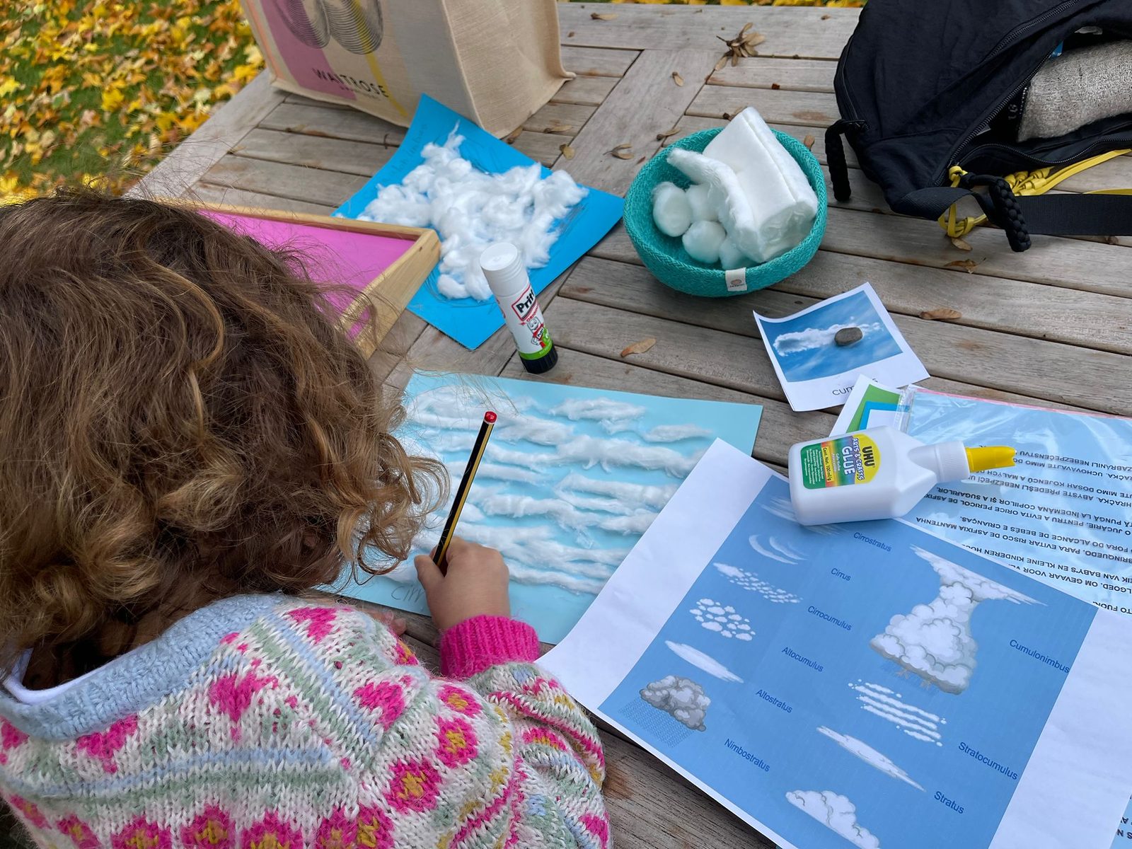 A child engaged in a hands-on Montessori activity
